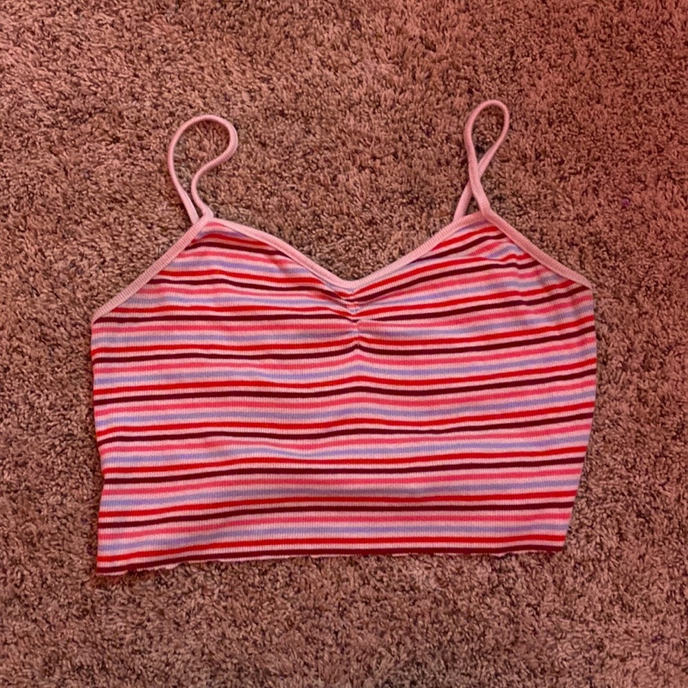 No Boundaries striped crop top size 11-13 (medium-large).